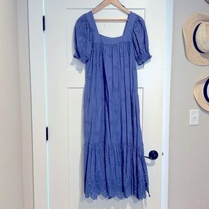 Women’s XS Mango blue maxi dress